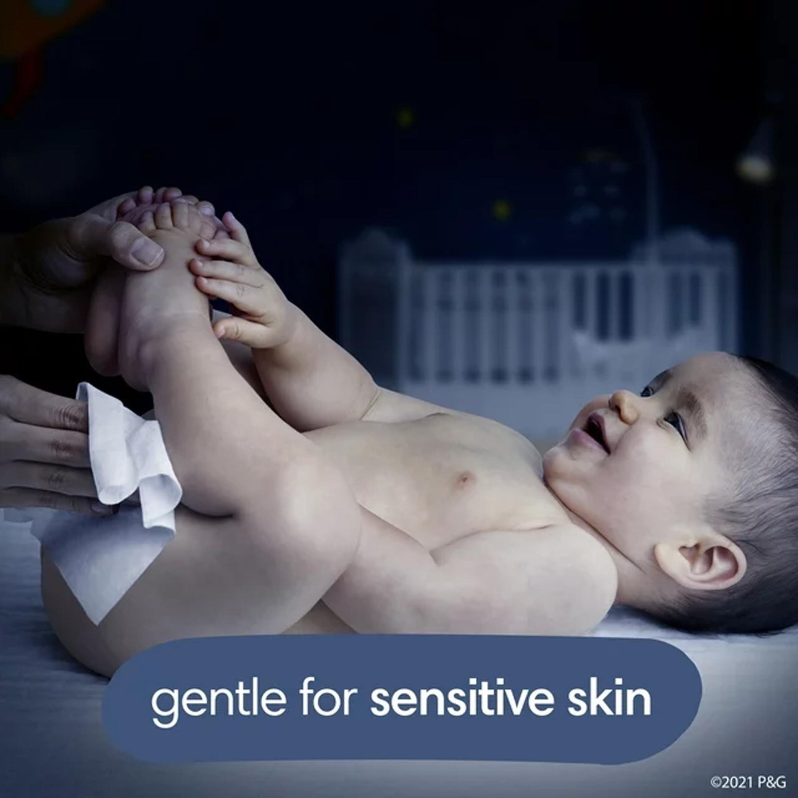 Pampers Sweet Dreams Nighttime Lavender Baby Wipes 3X Flip-Top Packs 168ct - Imagem 2