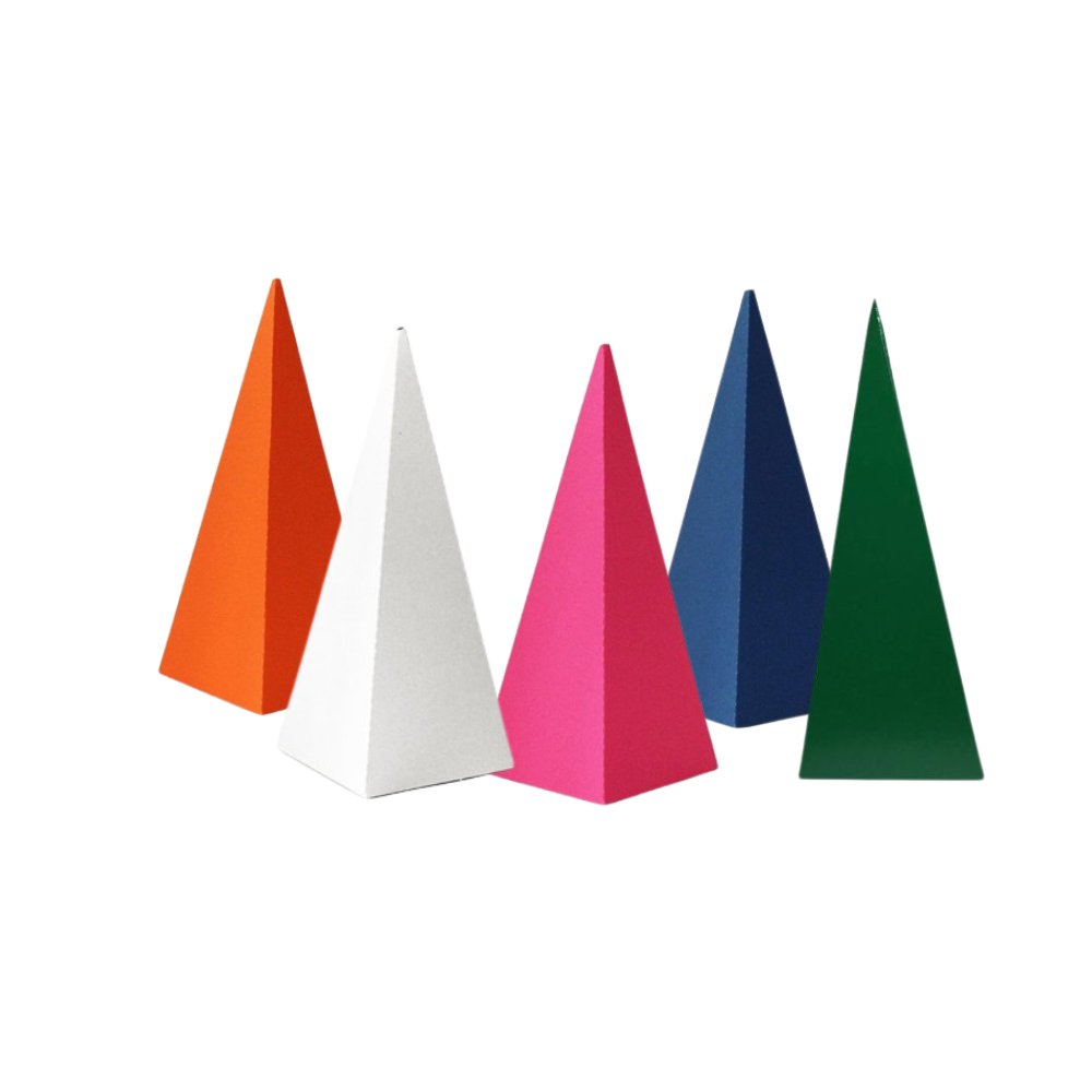 30 Caixas Pirâmide para o Cliente Personalizar