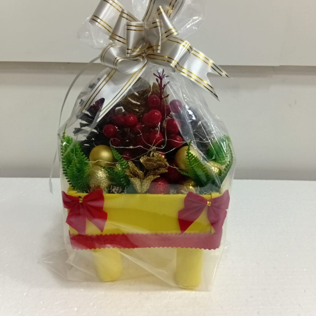 Centro de Mesa Jardineira Natalina