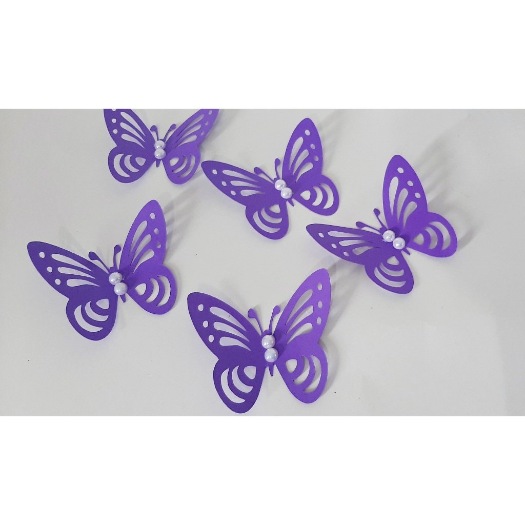 50 APLIQUES DE BORBOLETAS COLORIDAS - Imagem 3