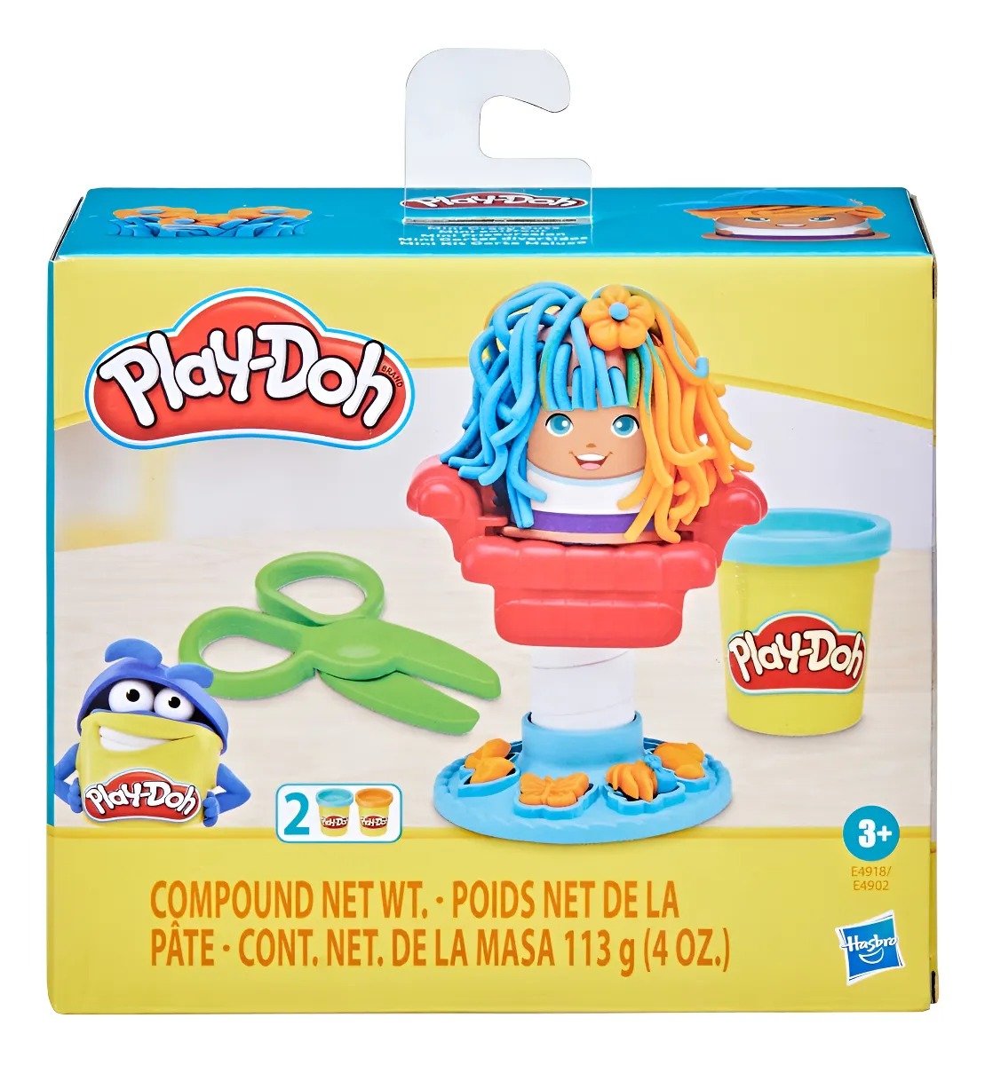 Massa de Modelar Play-Doh Mini Classics Corte Maluco Barbearia com 2 Cores de Massinha