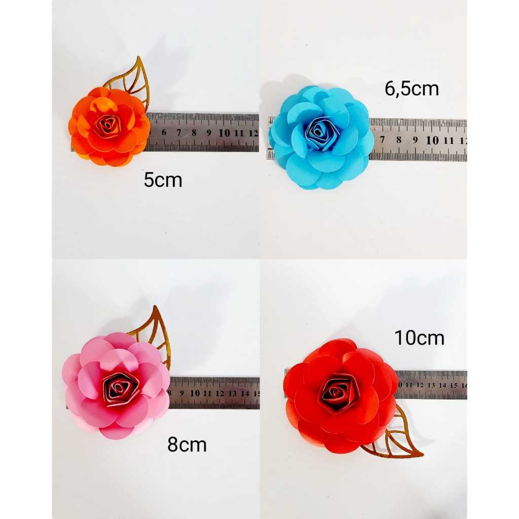 10 Pacotes de Flores de Papel 60/40/30/20 Unidades - Imagem 2