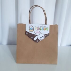 10 Sacolas Kraft 23x22×17cm