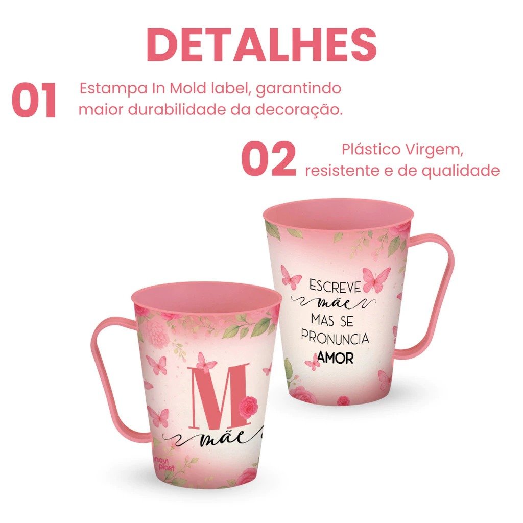 Caneca Mãe Decorada 430ml - Imagem 4