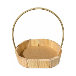 Cesta Oval de Madeira