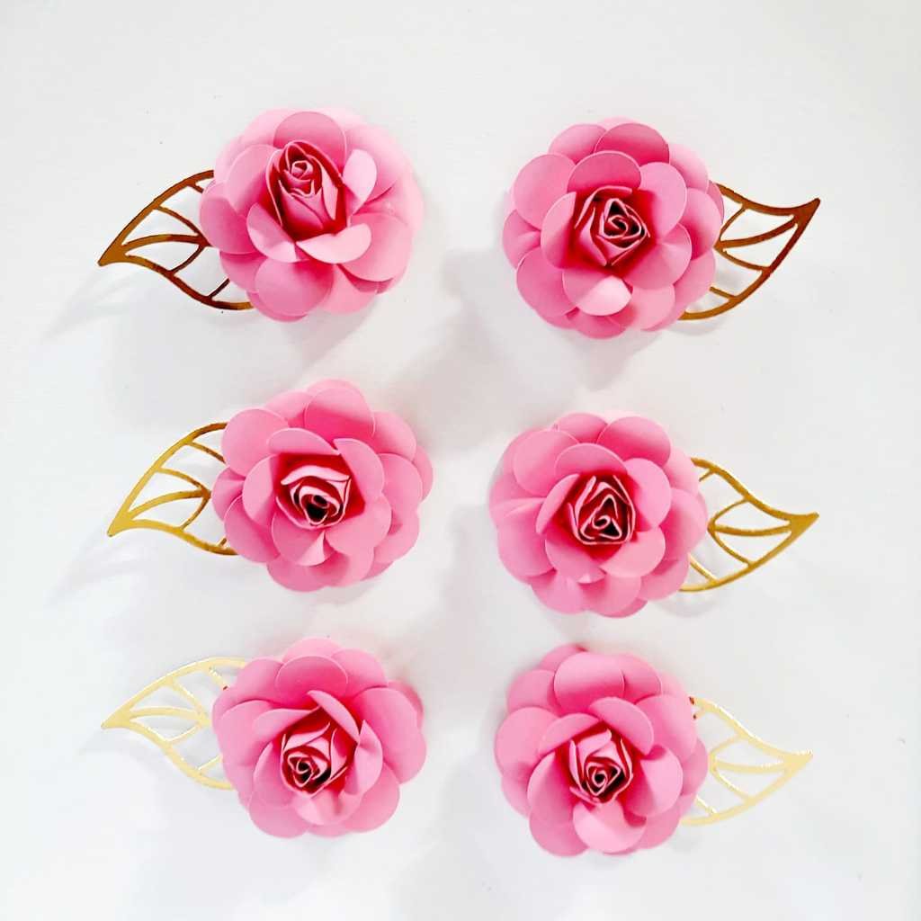 10 Pacotes de Flores de Papel 60/40/30/20 Unidades - Imagem 8