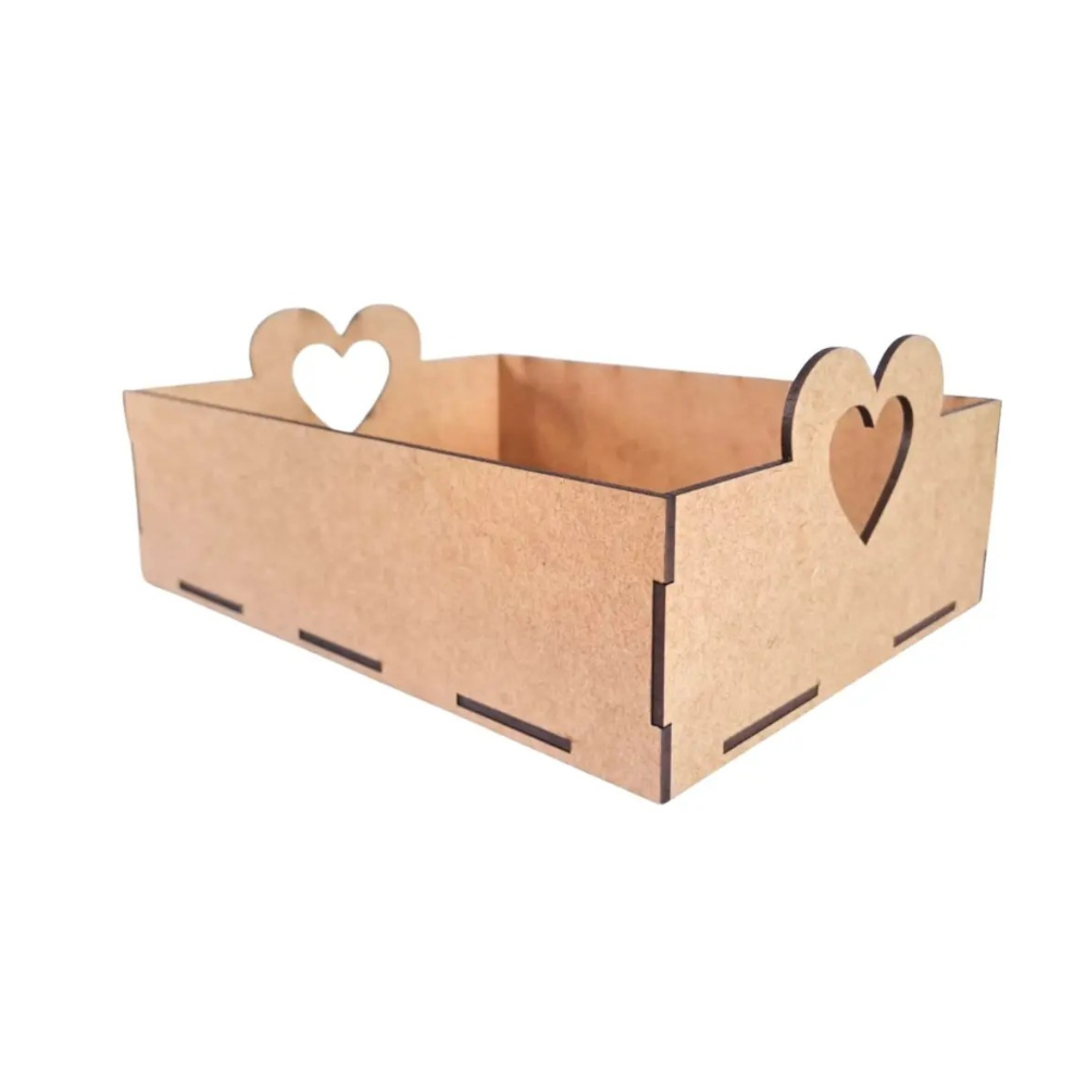 Bandeja Lisa MDF Cru 25x17x5 cm - Imagem 3