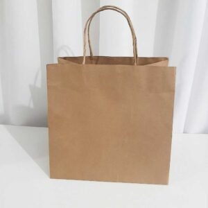 50 Sacolas kraft 23x22x17cm