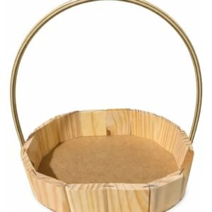 Cesta Oval de Madeira