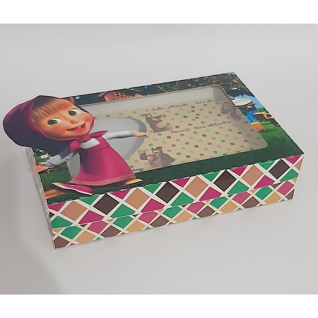 Caixa Kit Mini Confeiteiro Masha e Urso/ Montada - Imagem 2