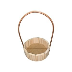 Cesta de Madeira Redonda 18cm