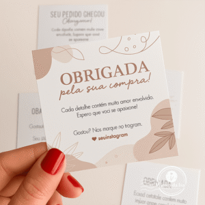 100un Card de Agradecimento