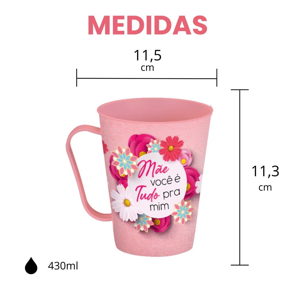 Caneca Mãe Decorada 430ml - Imagem 3