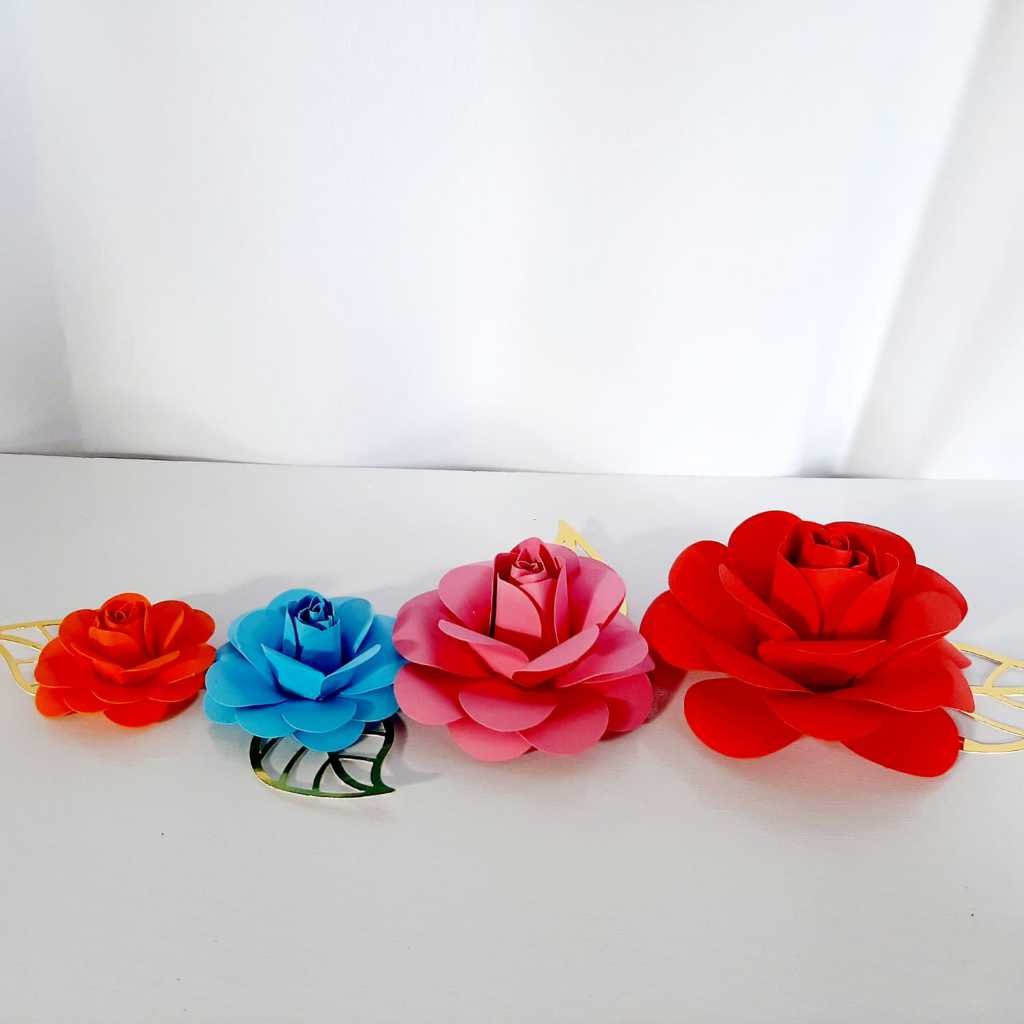 10 Pacotes de Flores de Papel 60/40/30/20 Unidades - Imagem 9