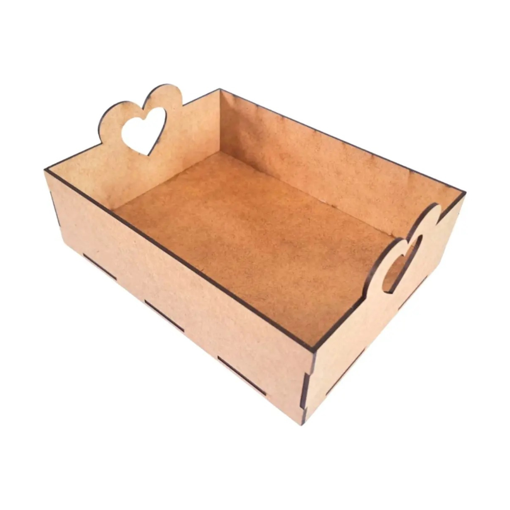 Bandeja Lisa MDF Cru 25x17x5 cm - Imagem 2