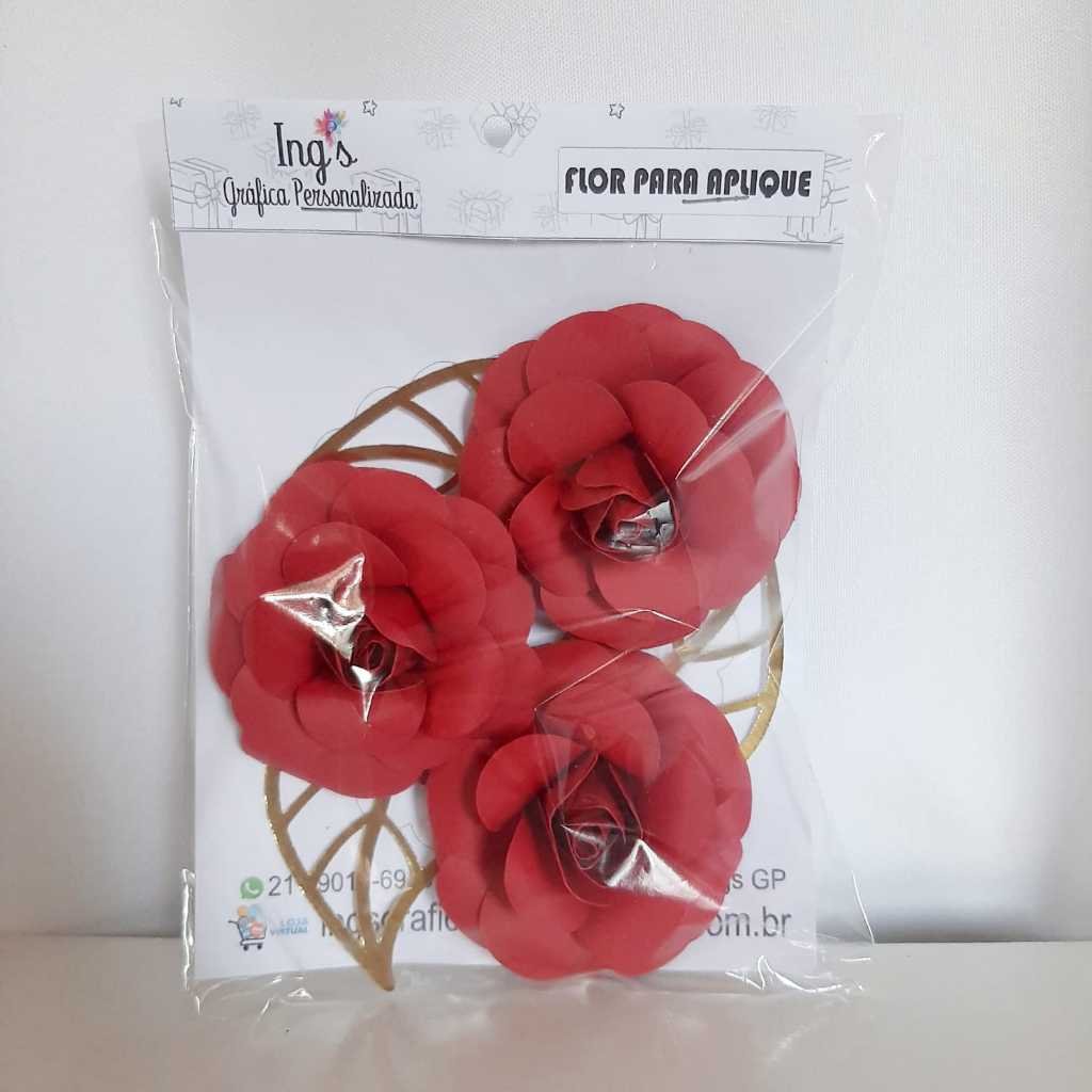 10 Pacotes de Flores de Papel 60/40/30/20 Unidades - Imagem 5