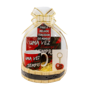 Cesta Flamengo Caneca Azulejo Chaveiro